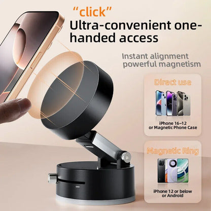 NEW Vacuum Magnetic Suction Cup Car Phone Holder Stand Car Mount 360 Rotation